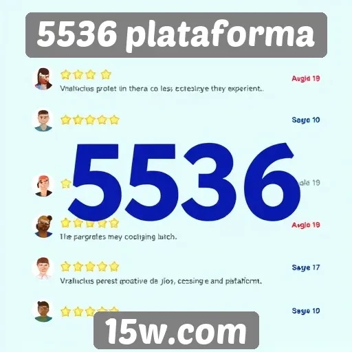 Usuários comentam sobre a experiência na 5536 plataforma